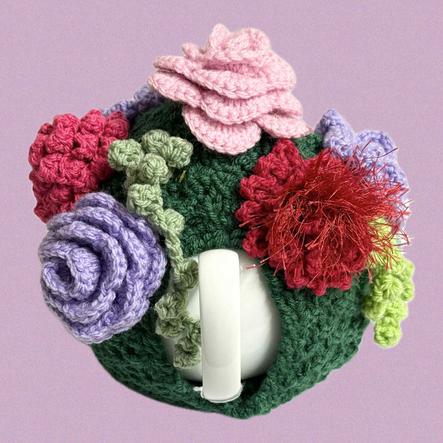 BEAKNITS- CROCHET TEA COSY - Flower Garden