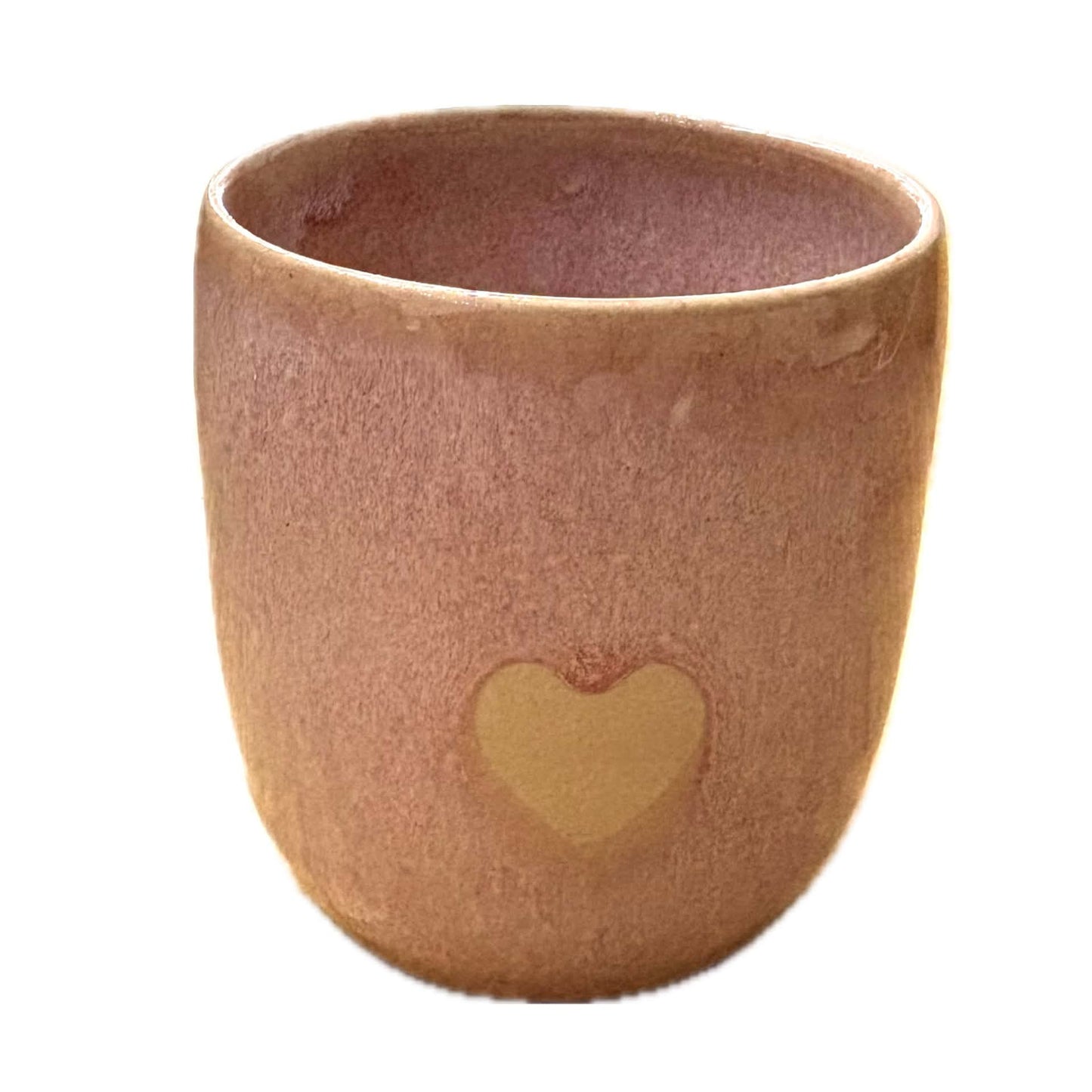 EARTH BY HAND- Latte Love Mugs - Pink Glaze