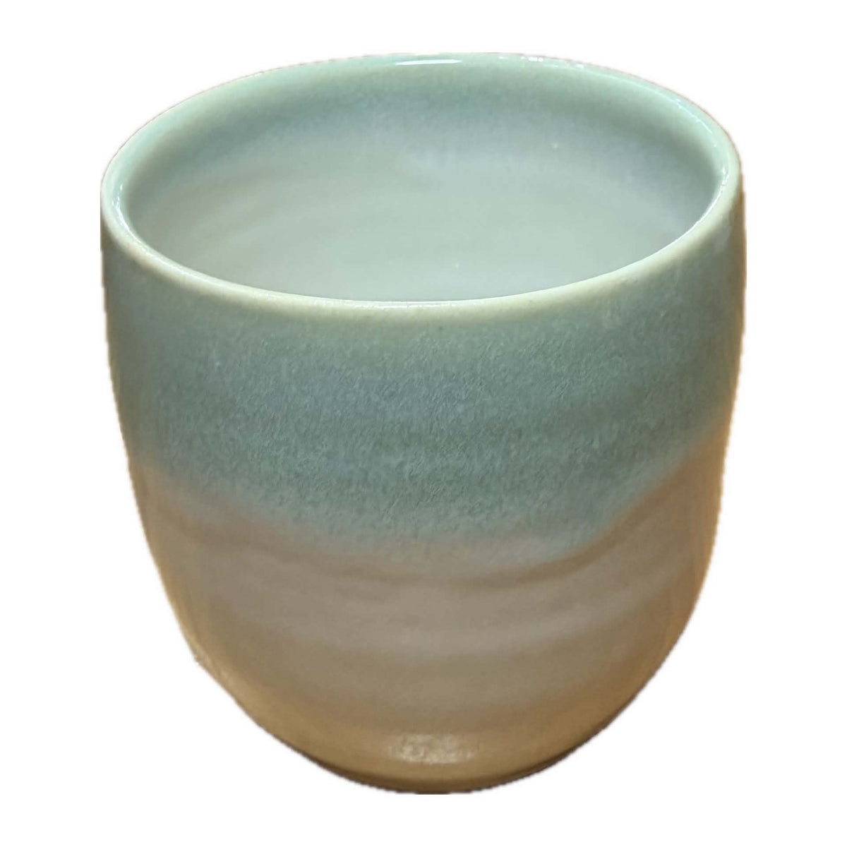 EARTH BY HAND- Latte Mugs - Seafoam Blue Glaze