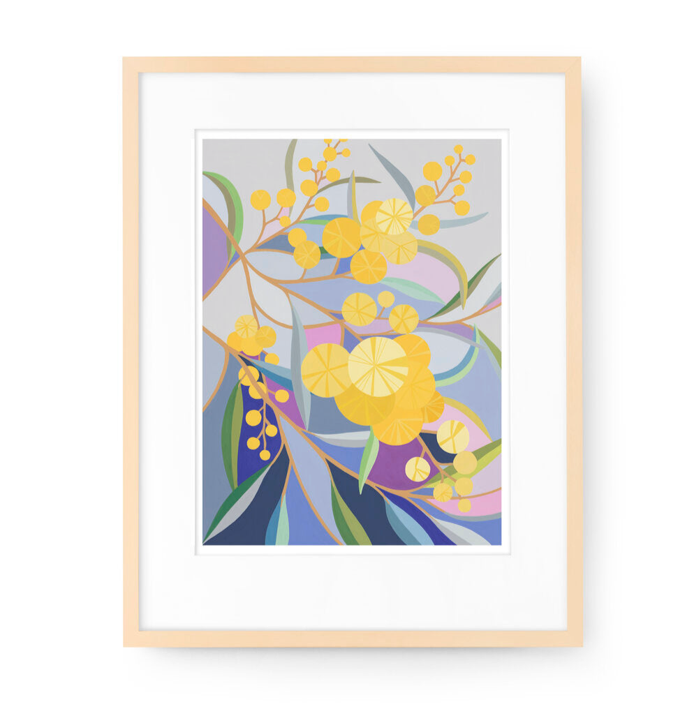 CLAIRE ISHINO- SMALL LIMITED EDITION A5 PRINTS- Wattle on my Walk