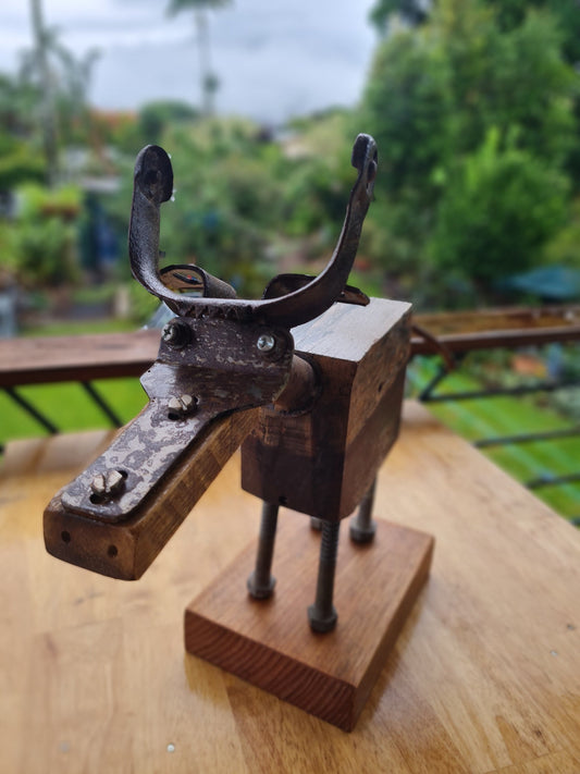 KYLIE BURKE -Don the Steer Assemblage Sculpture