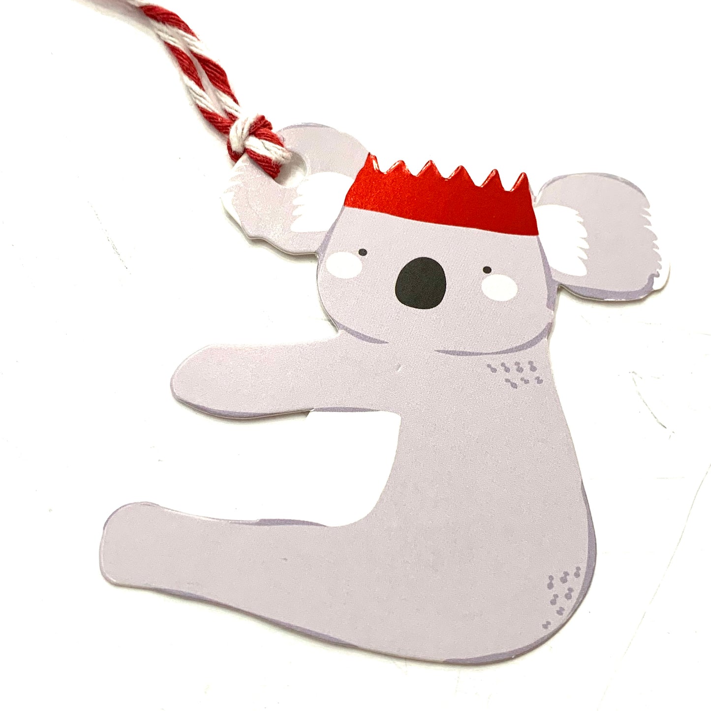 CANDLEBARK CREATIONS - "Koala Crown"- CHRISTMAS TAGS
