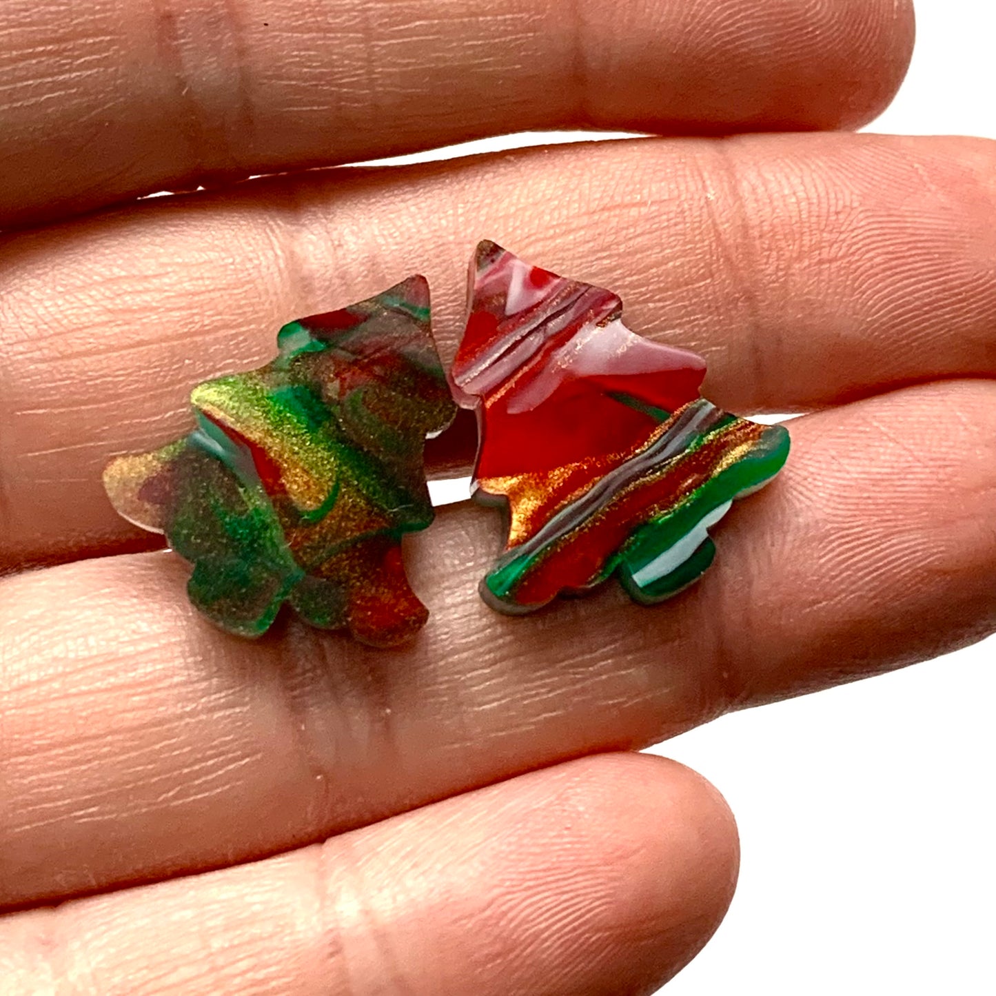 MAKIN' WHOOPEE - “YULE MARBLE” CHRISTMAS TREE STUDS
