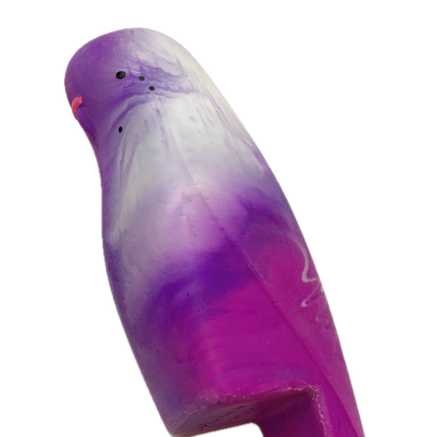 PETE CROMER - RESIN BUDGERIGAR #8 - Purple Swirl