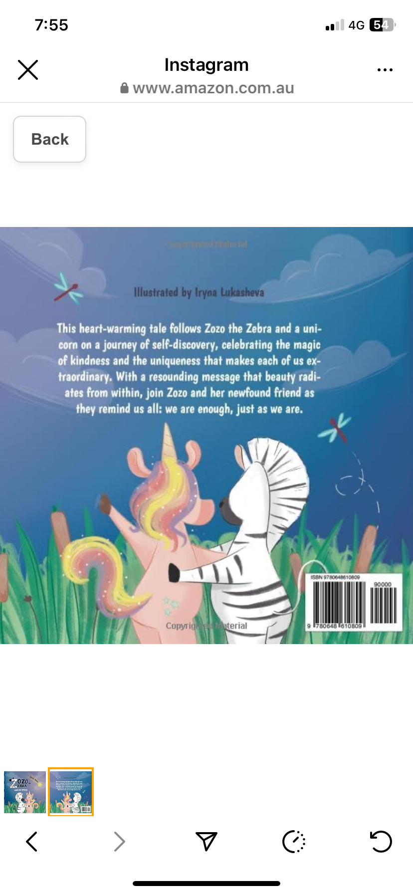 BOOKS & CO - "Zozo the Zebra Finds Her Sparkle"- Local Children's Book