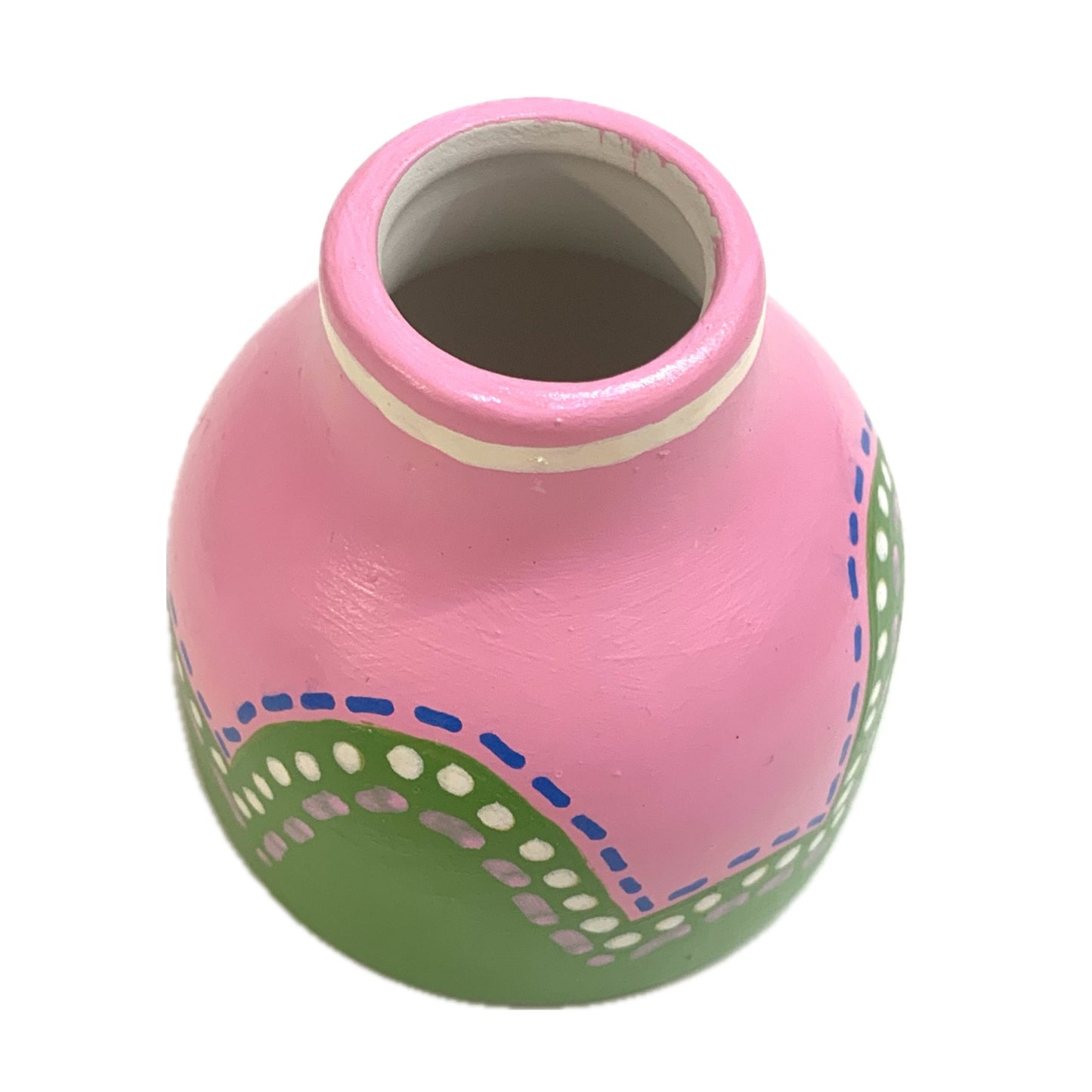 MAKIN' WHOOPEE - Teeny Vase- Pink & Green