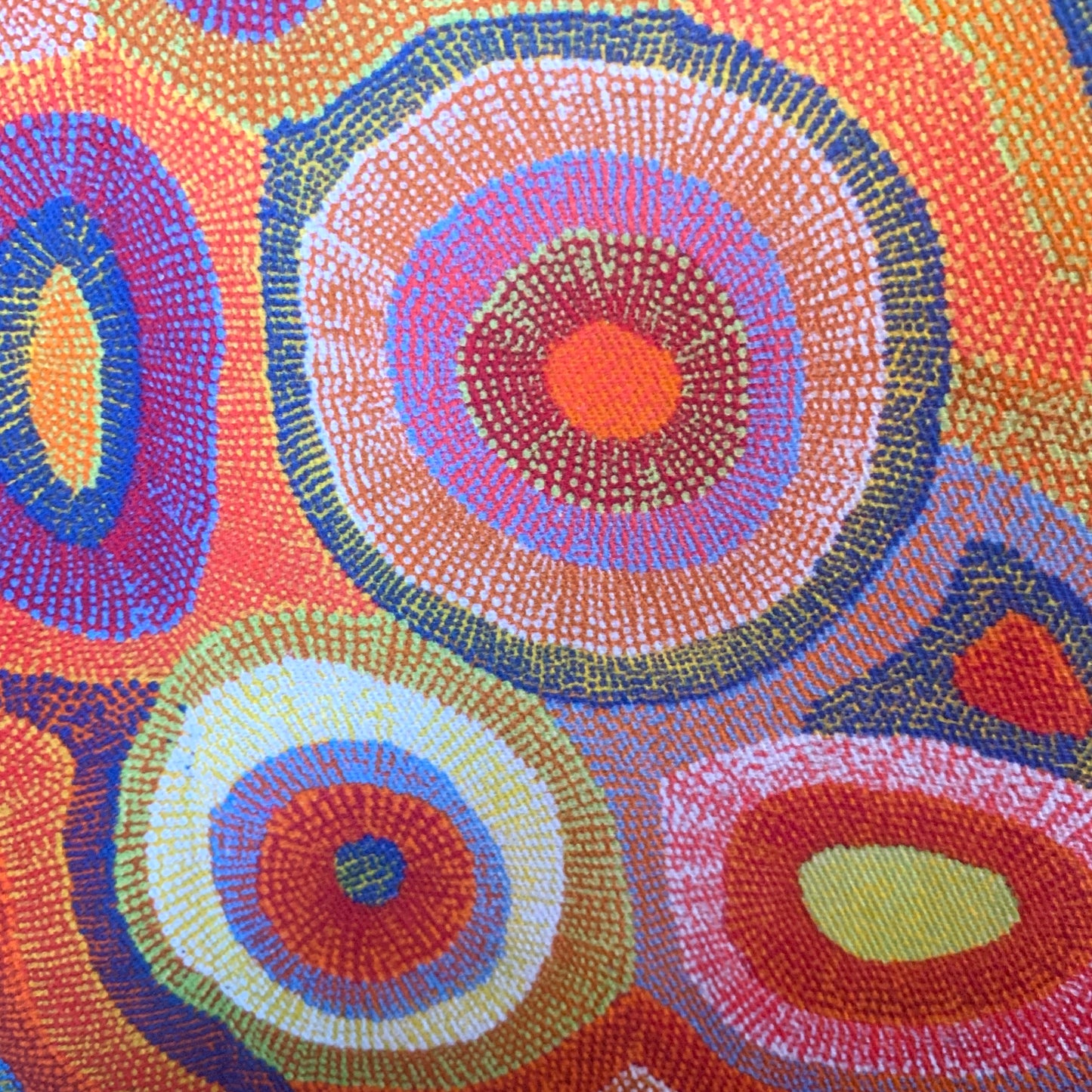 MUMMA WHOOPEE - "Jukurrpa- Water Dreaming" FABRIC APRON- Warlukurlangu Fabric
