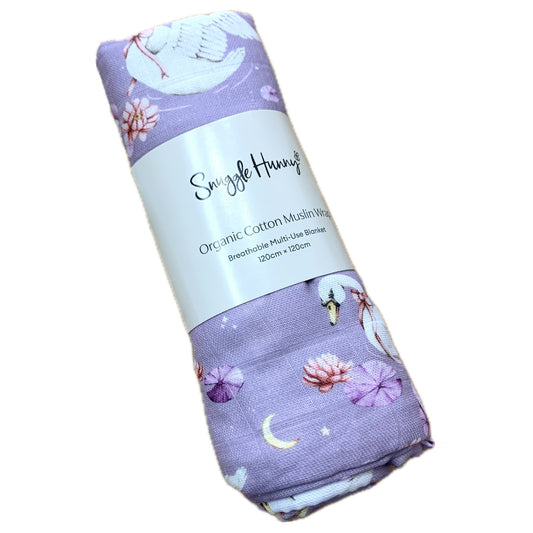 SNUGGLE HUNNY Swan Lake Muslin Wrap