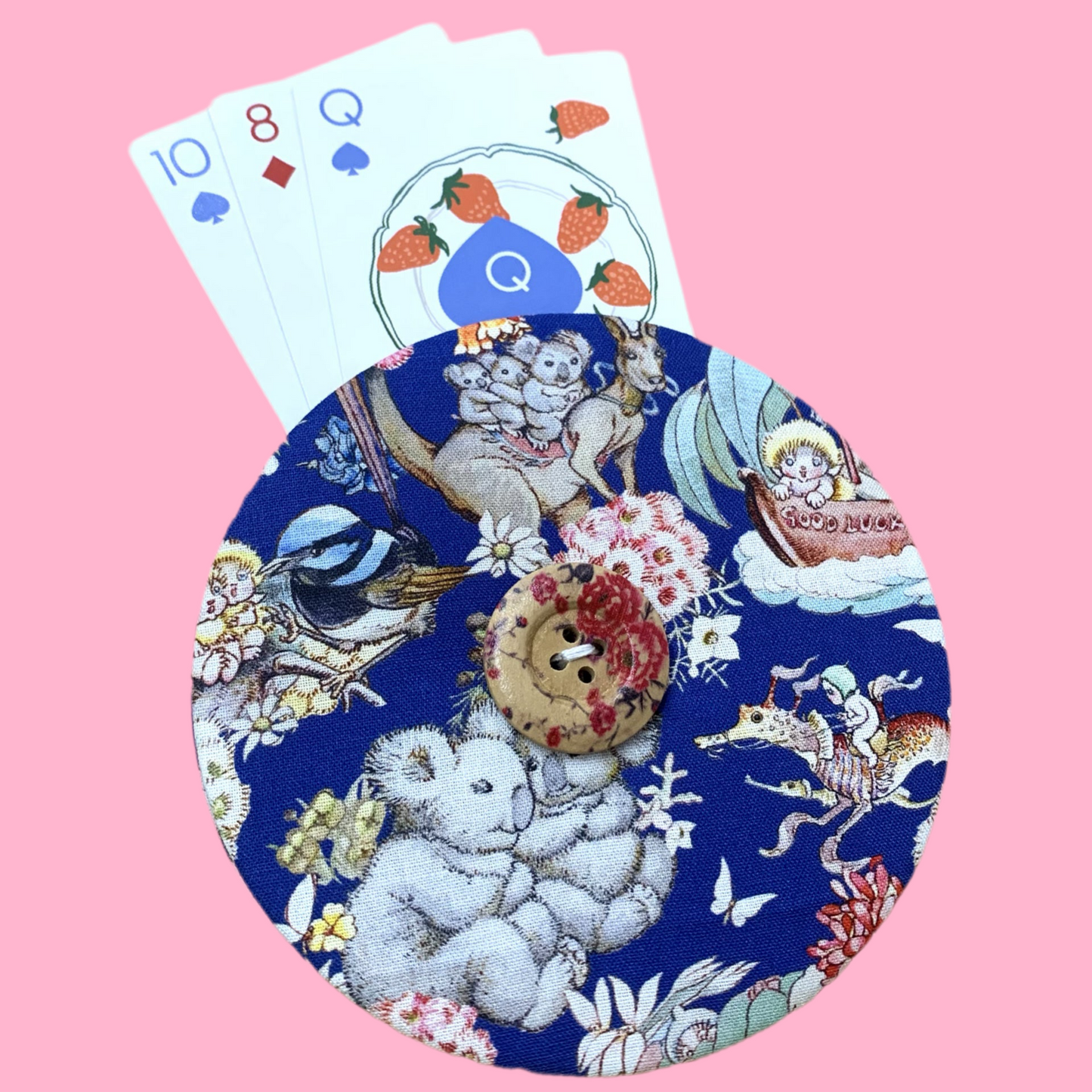OH SEW ROSY: Playing Card Holders- BLUE MAY GIBBS