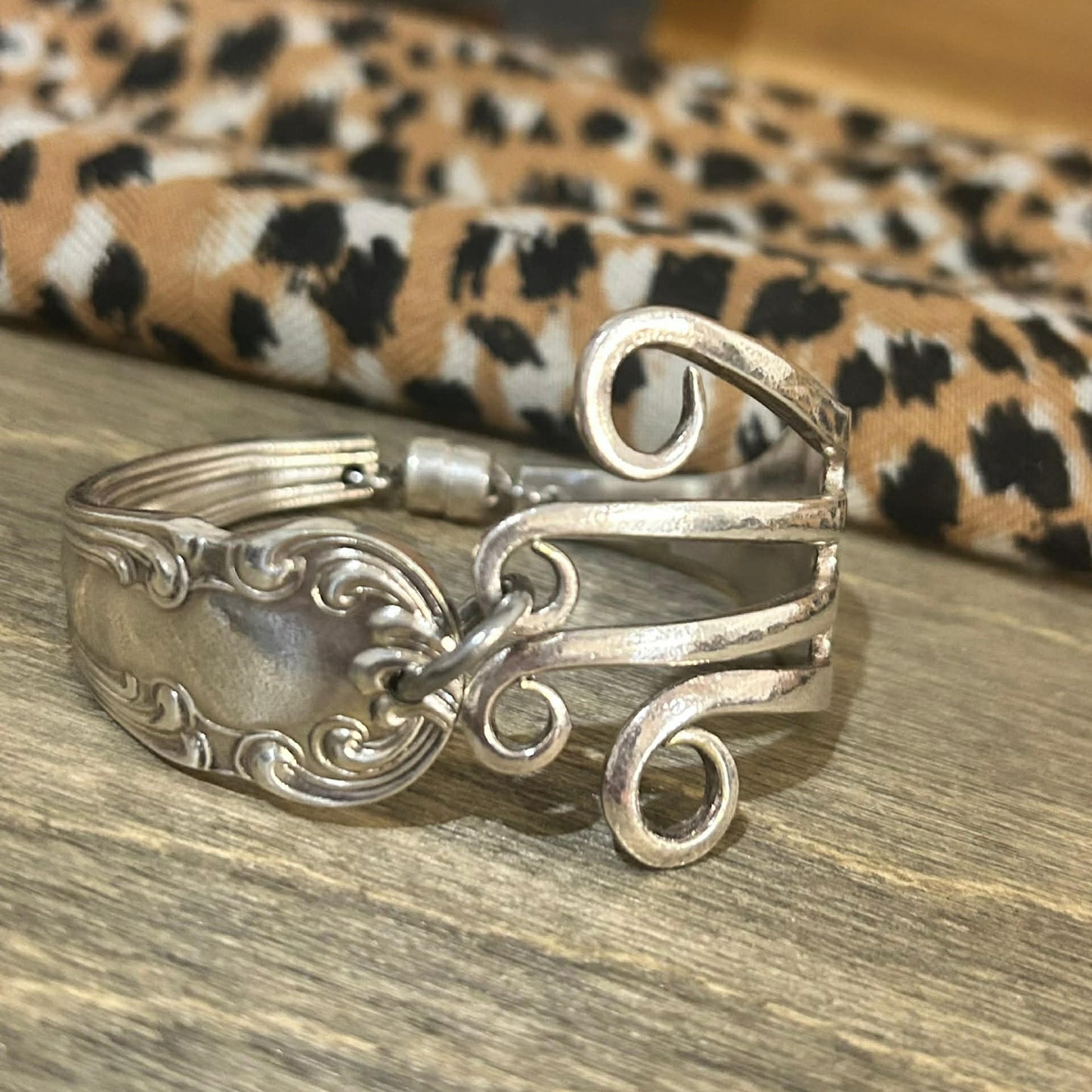 MOLLY MADE- Danish Silverware Fork Bracelet