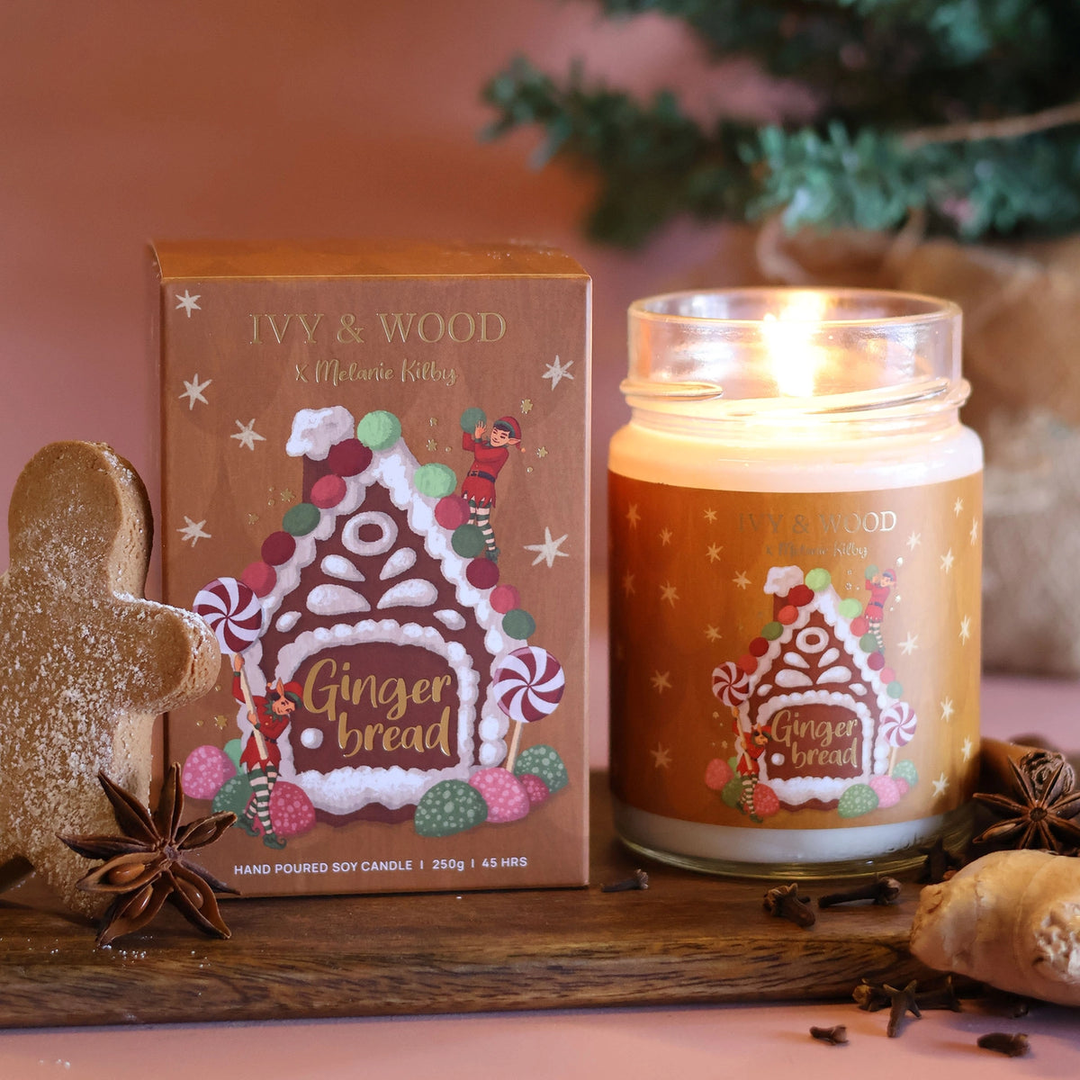 IVY & WOOD - "Gingerbread"-Limited Edition Christmas Candle