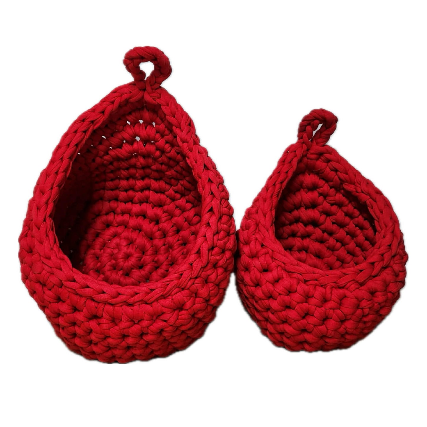 FIBRESCAPE - Dew Drop Hanging Baskets - Red