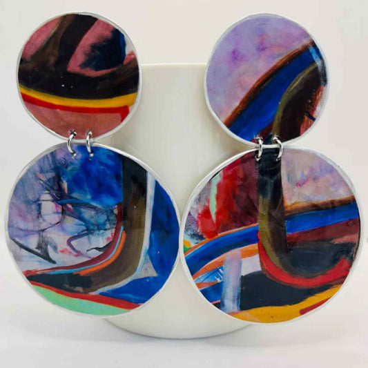 EDIE & BILL- SOPHIE MEGA DROP- Recycled Coffee Pod & Magazine Earrings