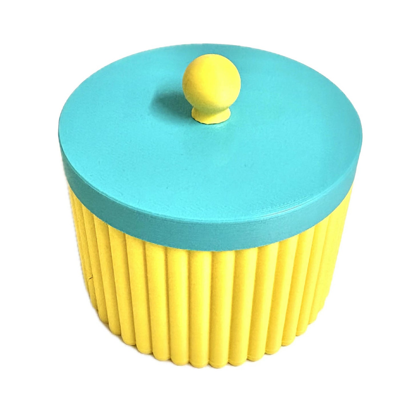 DWAYNSKI.3D - Royal Tray and Bowl Set - Yellow and Turquoise