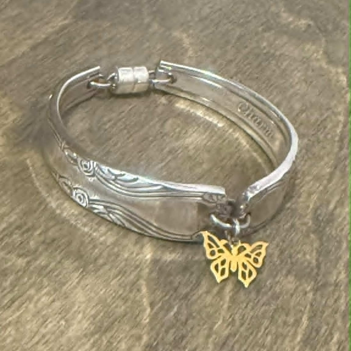 MOLLY MADE- Vintage 'Charm' Silverware Handle Bracelet