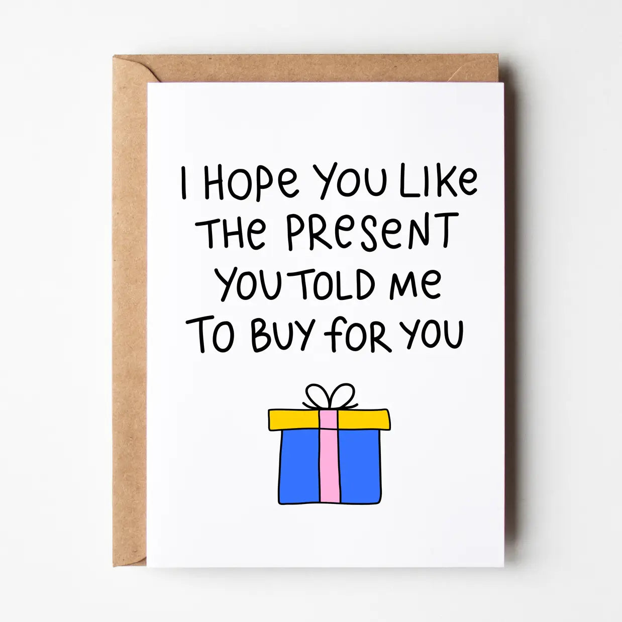 FRIENDS OF HENRY - "I HOPE YOU LIKE THE PRESENT" - Greeting Card