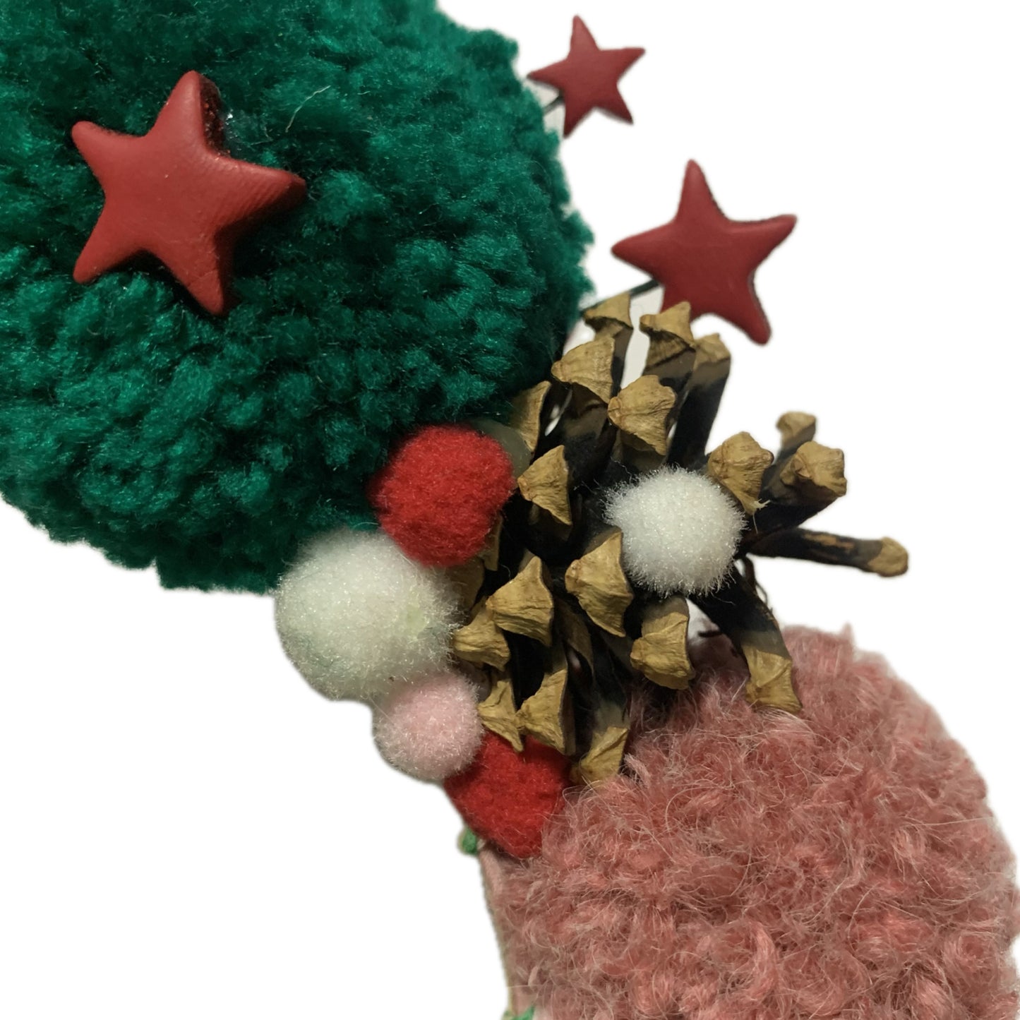 THIS BIRD HAS FLOWN- "POM POMS & PINECONES" LARGE CHRISTMAS HEADBAND