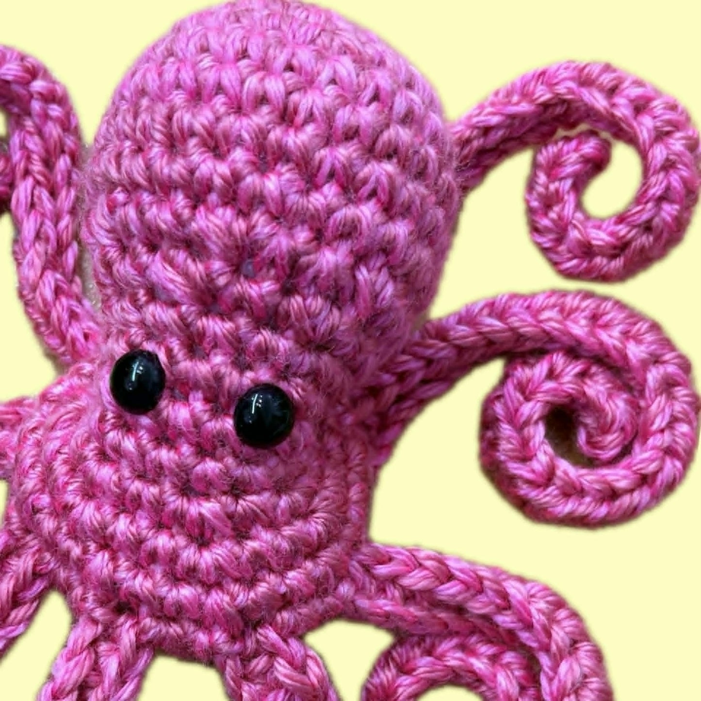 BEAKNITS- CROCHETED OCTOPUS - Fuchsia Pink
