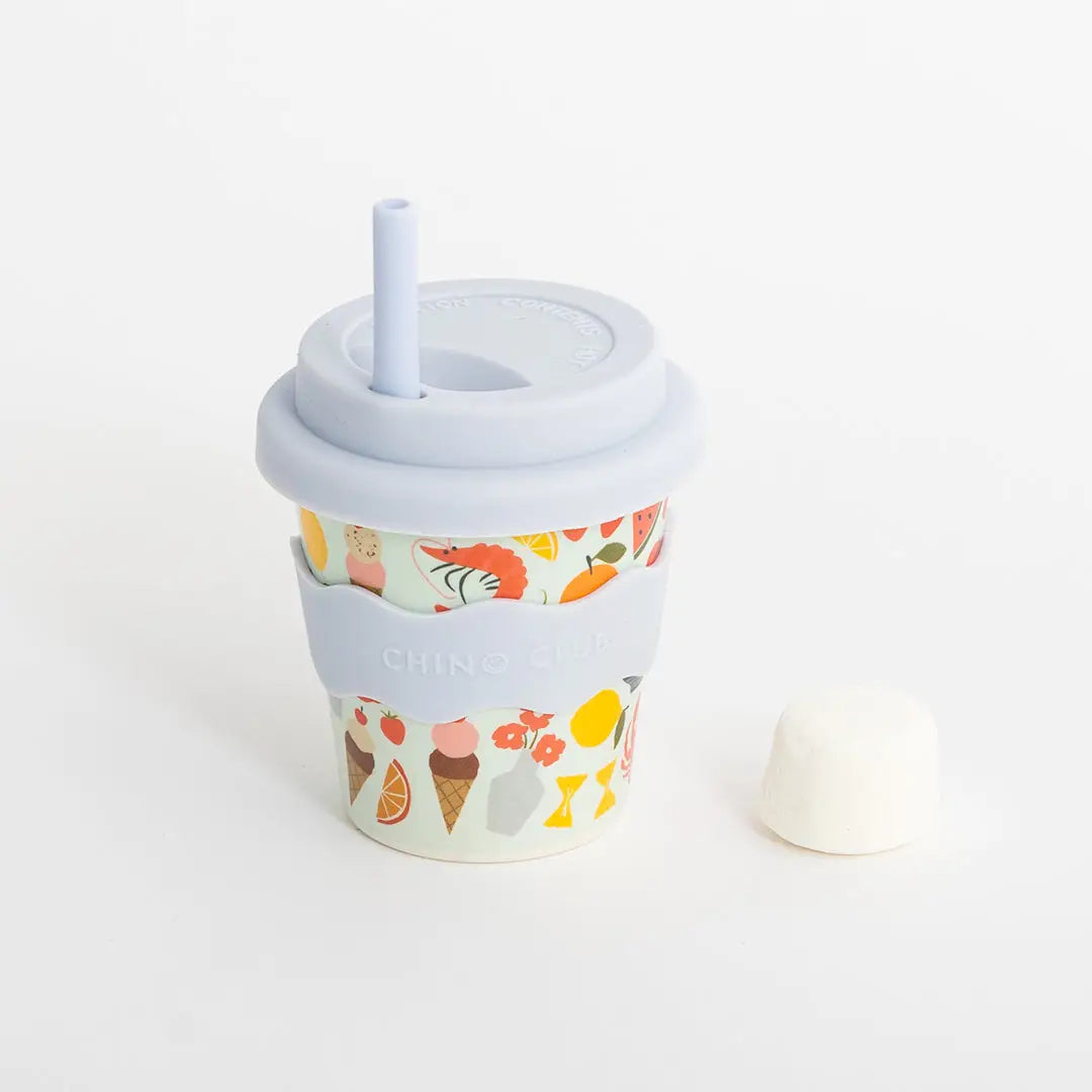 CHINO CLUB- Kids 4oz Reusable Babychino Cup- Amalfi