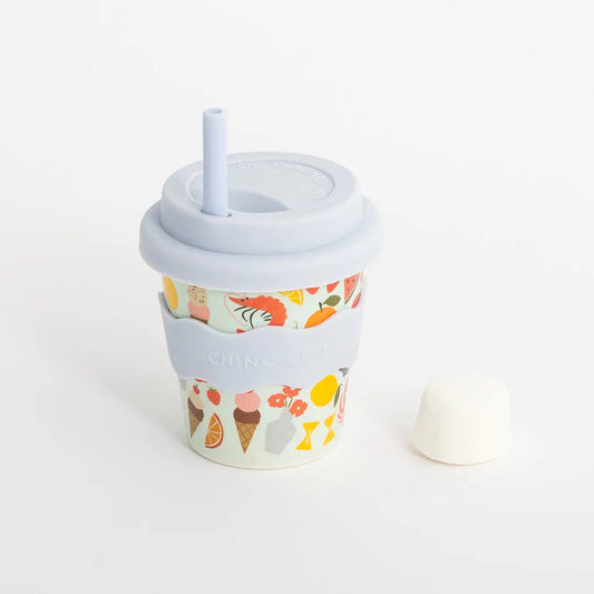 CHINO CLUB- Kids 4oz Reusable Babychino Cup- Amalfi