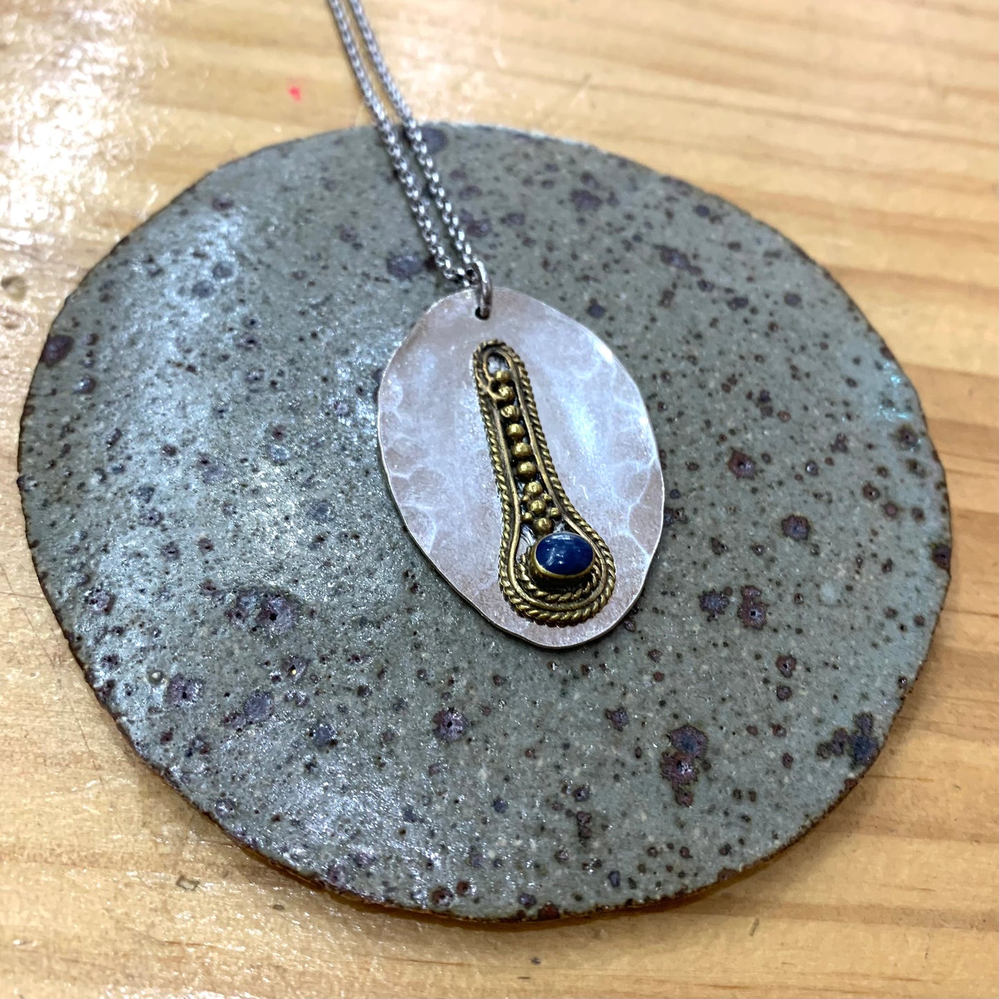 MOLLY MADE- "Textured Spoon" Pendant Necklace