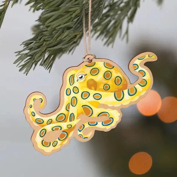 OUTER ISLAND - BLUE-RINGED OCTOPUS- Hanging Ornament Decoration