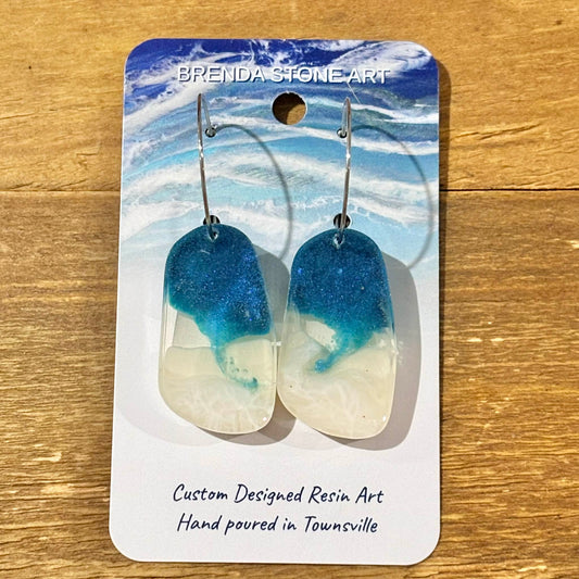 BRENDA STONE ART - Lagoon Hoop Earrings 3