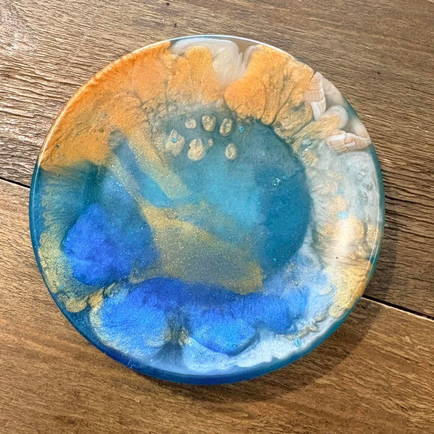 BRENDA STONE ART - Mini Round Resin Plate 1