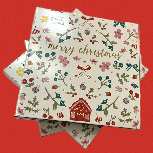 CANDLEBARK CREATIONS - "Christmas Wallpaper"- Box of 10 Cards