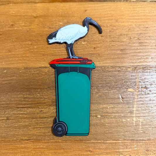 DWAYNSKI.3D - "Bin Chicken" (Ibis) Urban Birds Bookmark