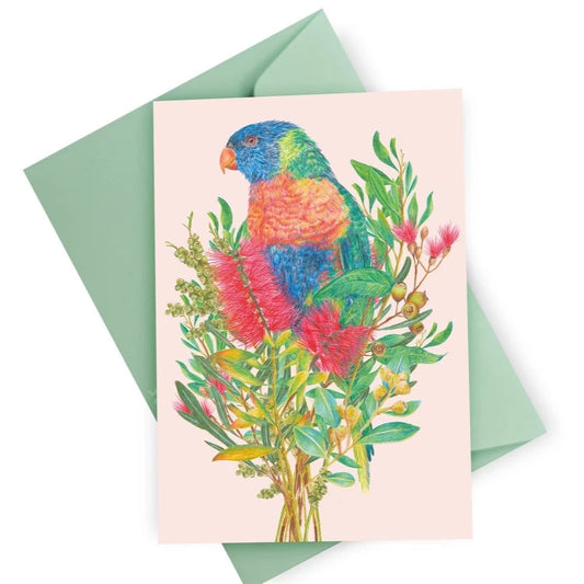 KAYLA REAY- Rainbow Lorikeet Greeting Card