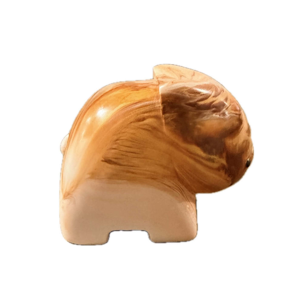 PETE CROMER - RESIN WOMBAT Natural #4 - Caramel Latte