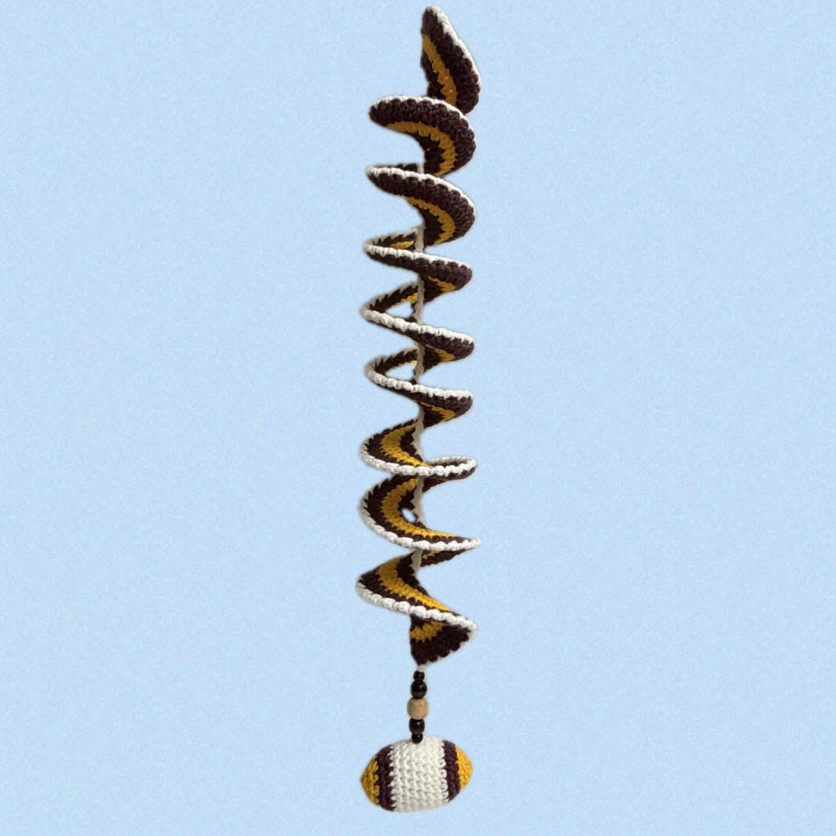 BEAKNITS- CROCHETED WHIRLY TWIRLER - Broncos Football