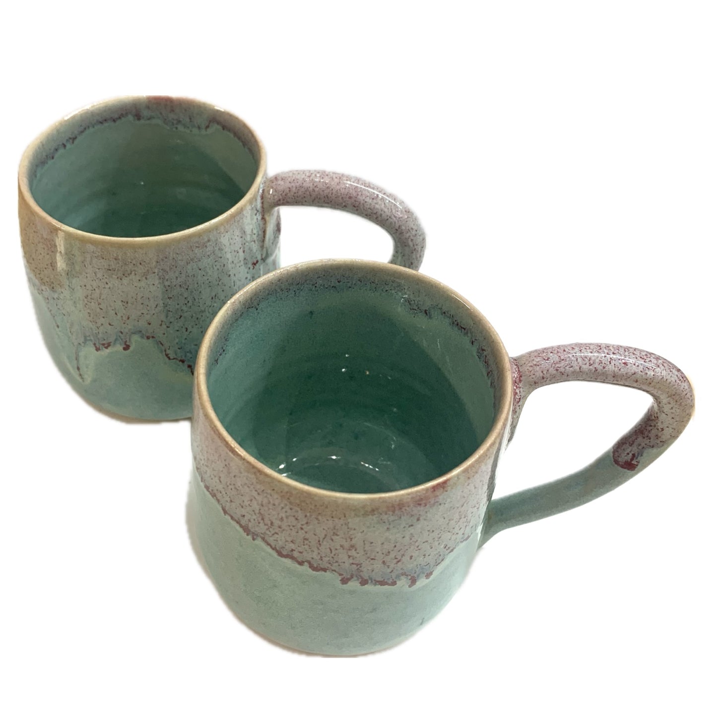 EARTH BY HAND- Pink & Blue Glazed Mugs