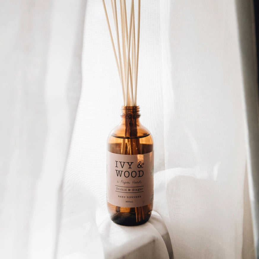 IVY & WOOD - Botanicals Reed Diffuser- Orchid & Ginger