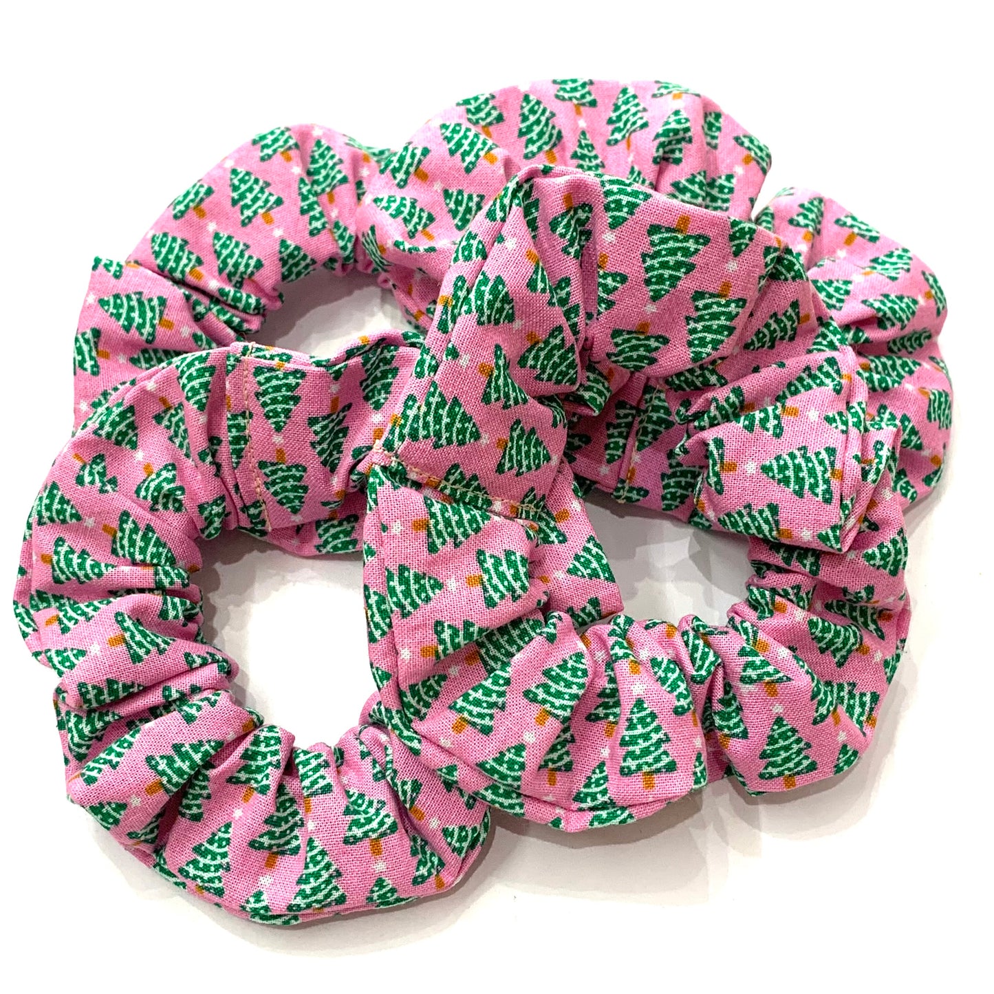 MAKIN' WHOOPEE - Regular "Pinkmas Trees" Christmas Scrunchies