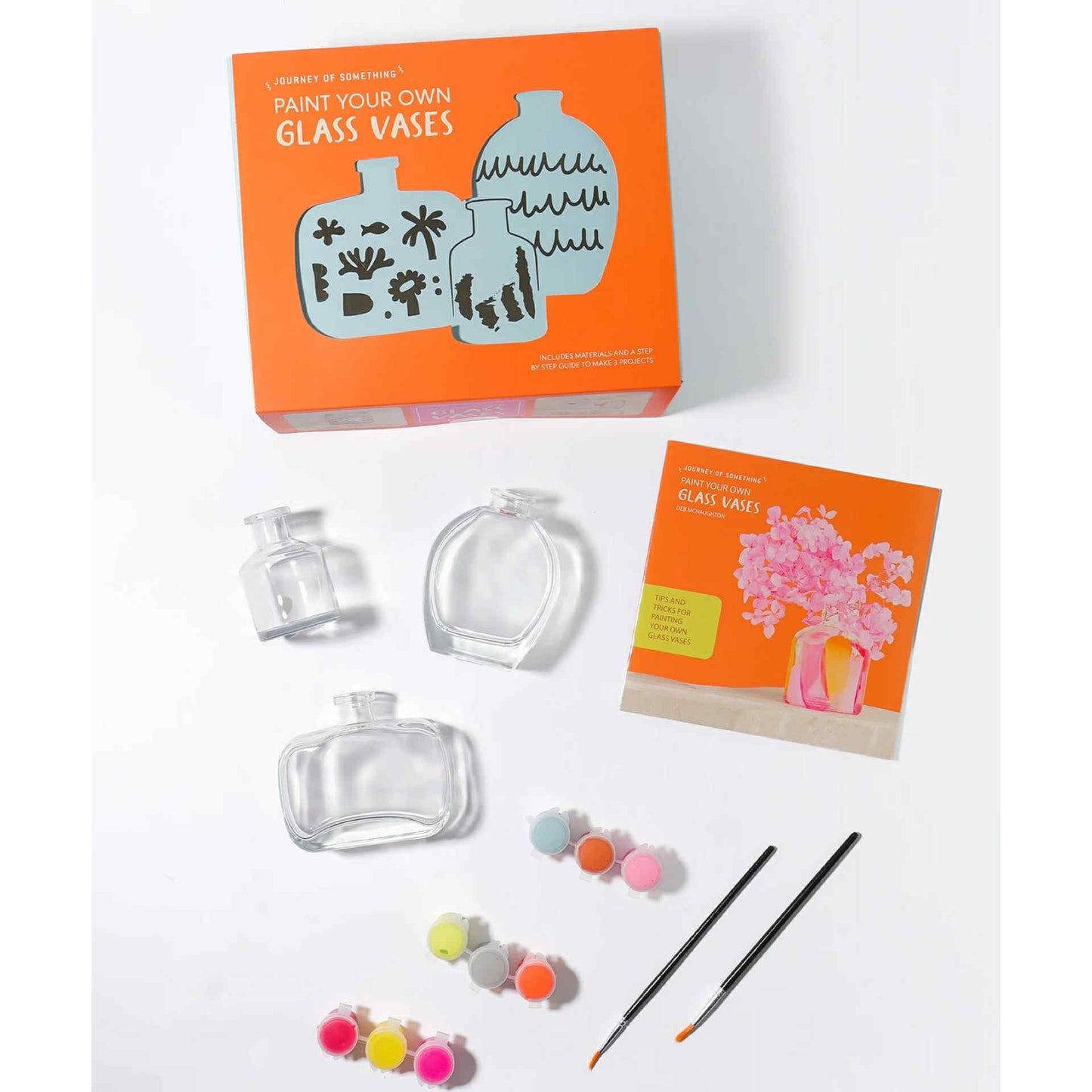 JOURNEY OF SOMETHING- PAINT YOUR OWN GLASS VASES KIT