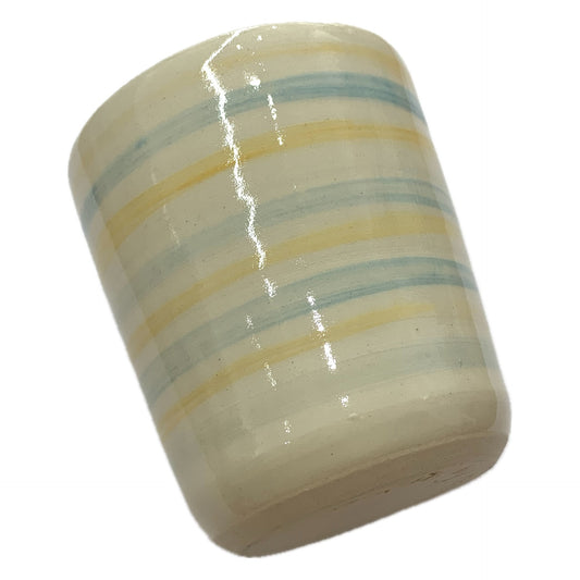 EARTH BY HAND- Hand Painted Tumblers/Cups- Blue & Yellow #1