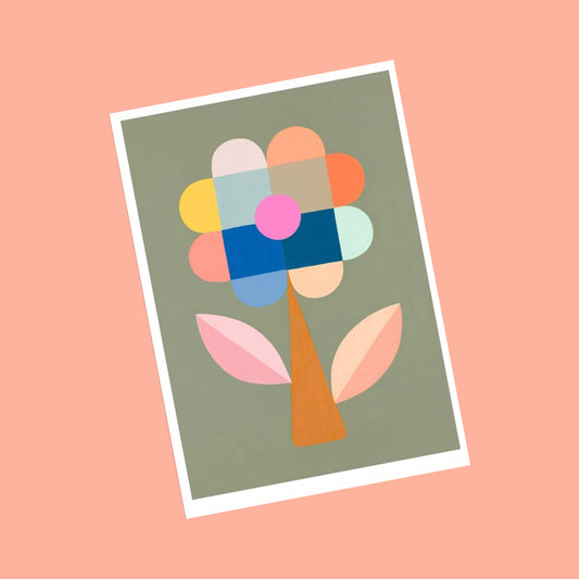 CLAIRE ISHINO- SMALL LIMITED EDITION A5 PRINTS- Confetti Flower