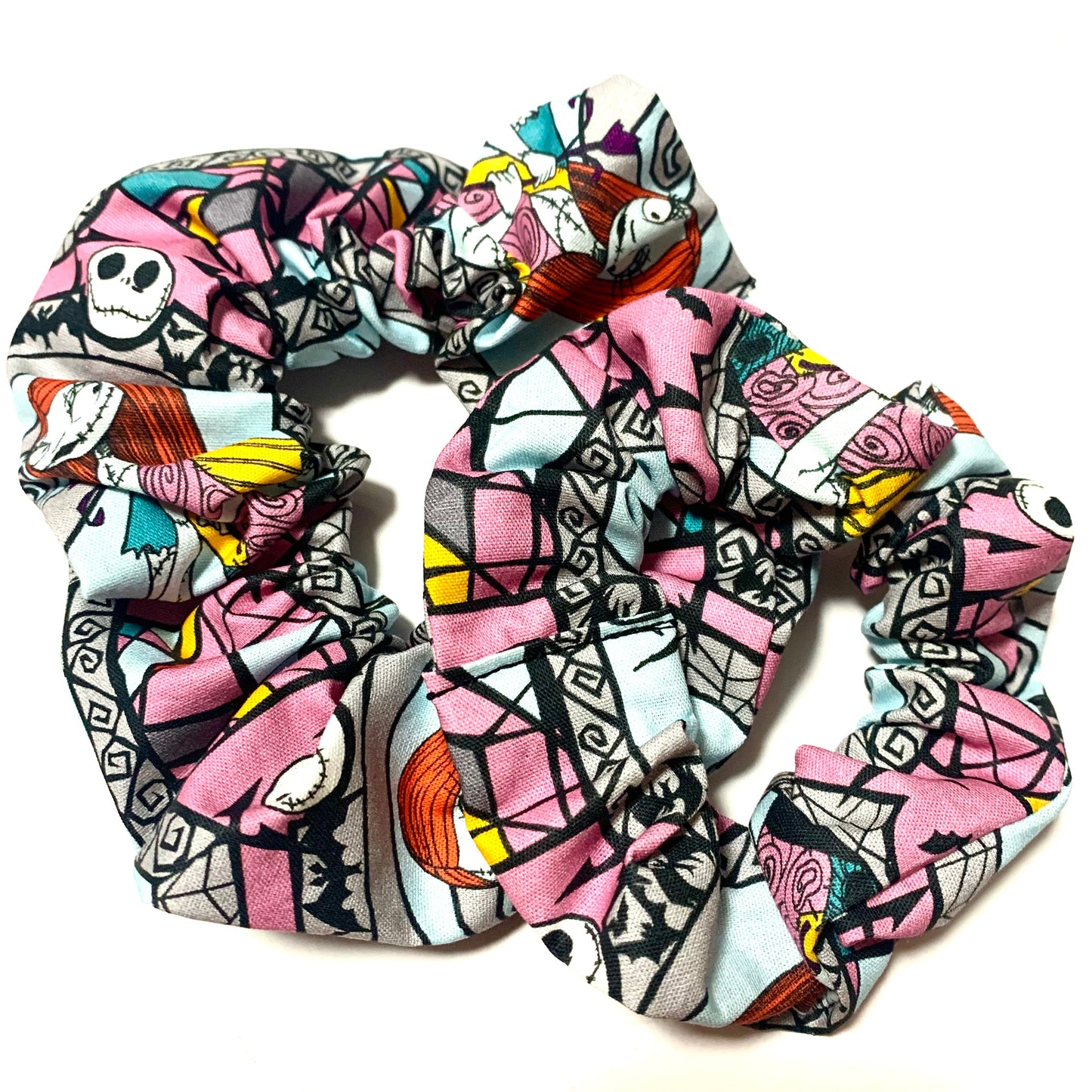MUMMA WHOOPEE - Regular "Jack & Sally" Nightmare Before Christmas Scrunchies