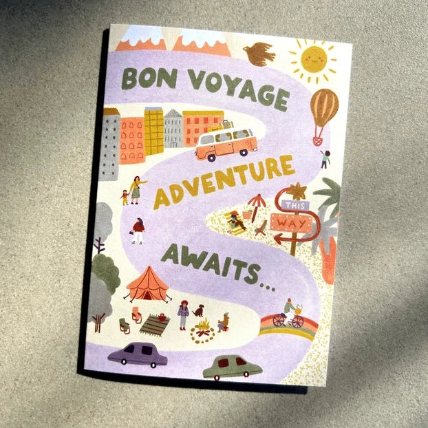 LAUREN SISSON STUDIO- "Bon Voyage" Farewell Card