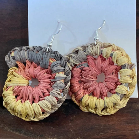 WEAVED BY ME - Indigenous Woven Earrings- Mini Weaves- Indigenous Colours