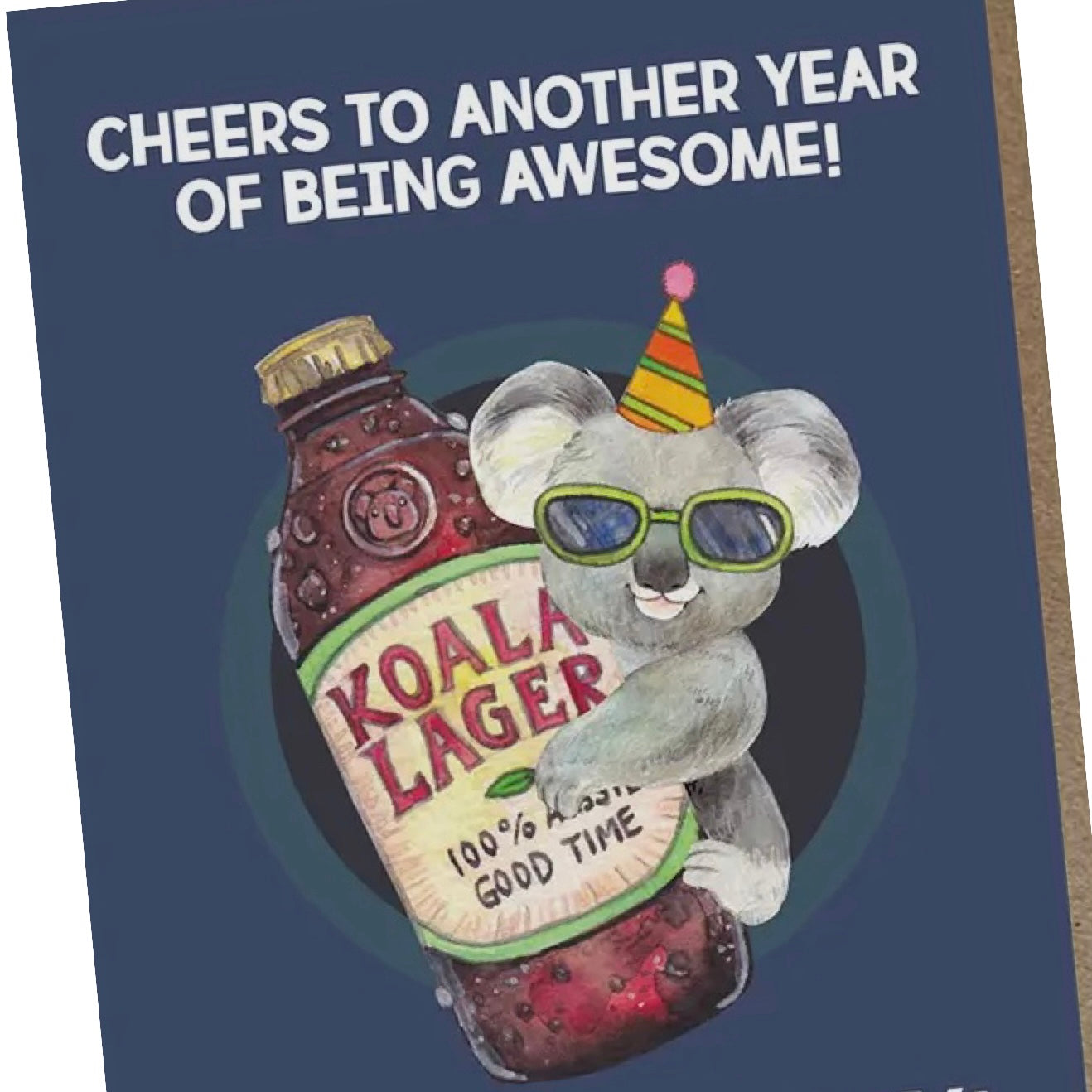 WATERCOLOURS BY CAT- "Koala Lager" Birthday Card
