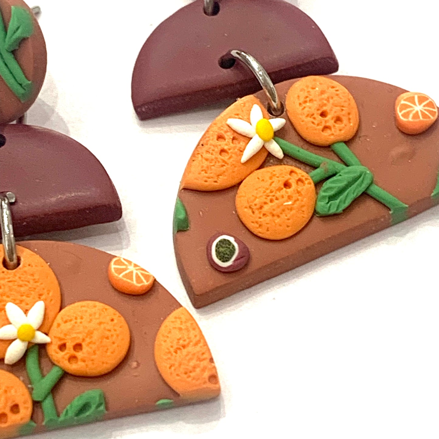 CRAFTED BY COURTNEY- Triple Arch Dangles- Orange & Passionfruit