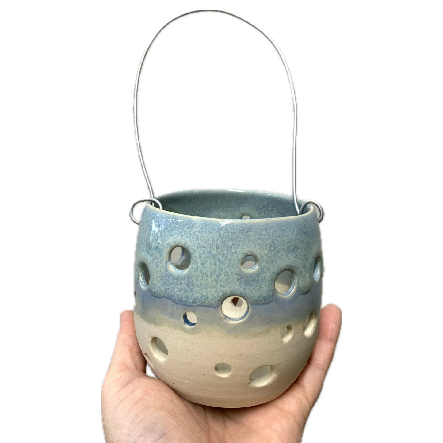 EARTH BY HAND- Blue Melt Hanging Lanterns