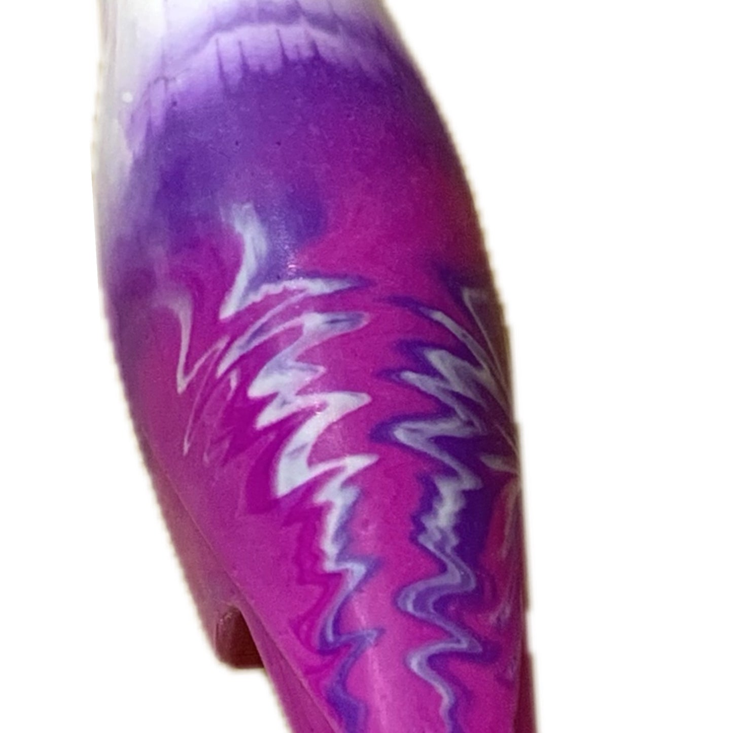 PETE CROMER - RESIN BUDGERIGAR #8 - Purple Swirl