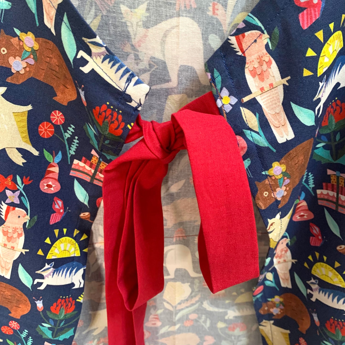 MUMMA WHOOPEE - "Blue Australiana" Christmas Apron