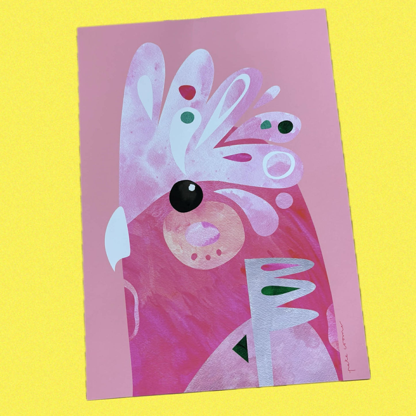 PETE CROMER - GALAH A4 FINE ART PRINT