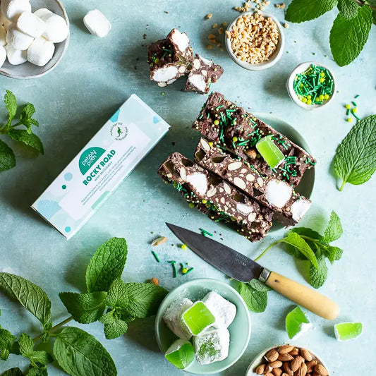PEBBLY PATH- Rocky Road Bars - Mint Motorway Flavour- 100G