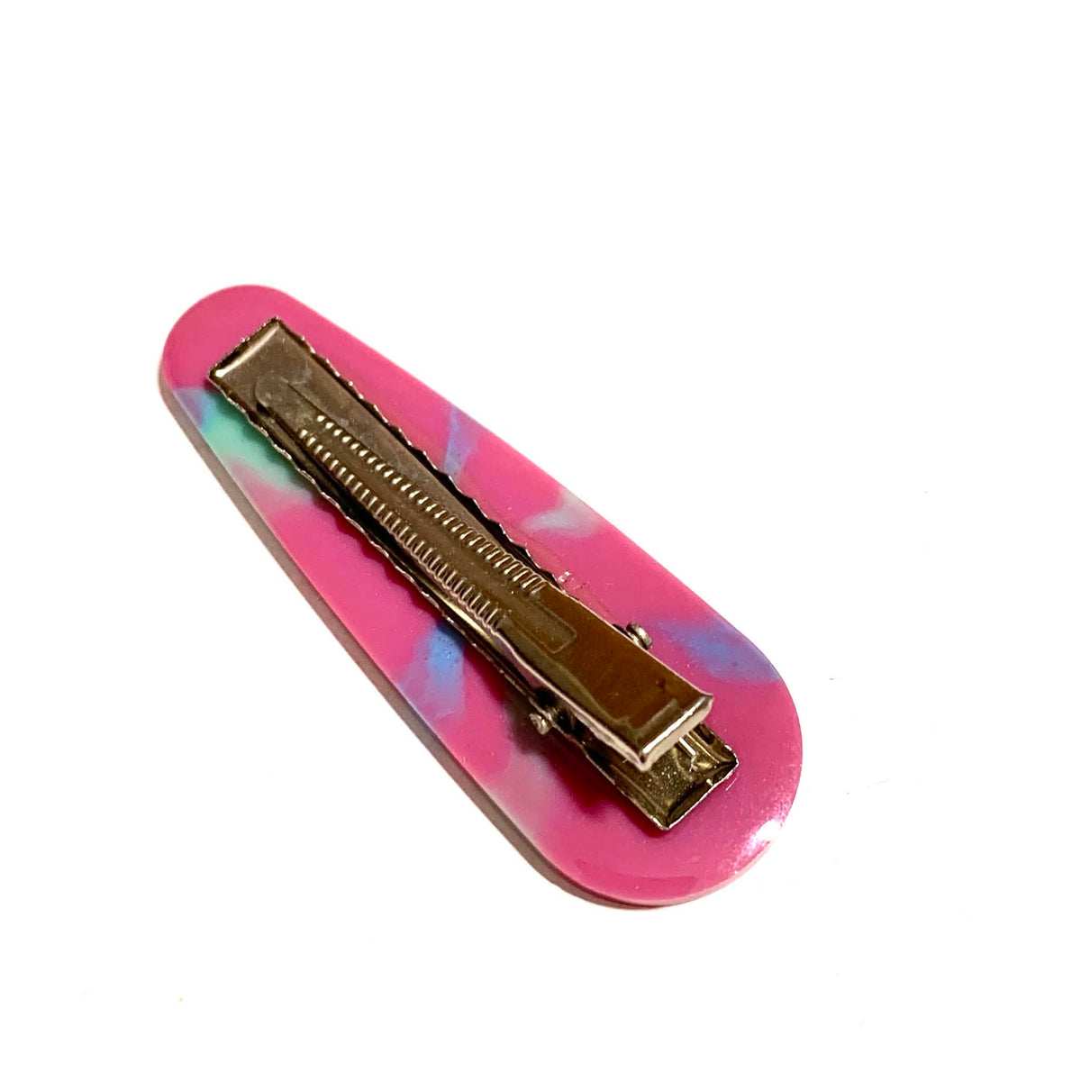 THIS BIRD HAS FLOWN - Maroon Tie Dye - Large Acrylic Alligator Hair Clip